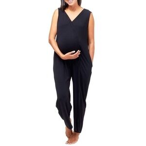 NOM MATERNITY Everyday Maternity/Nursing Jumpsuit Size XL NWOT